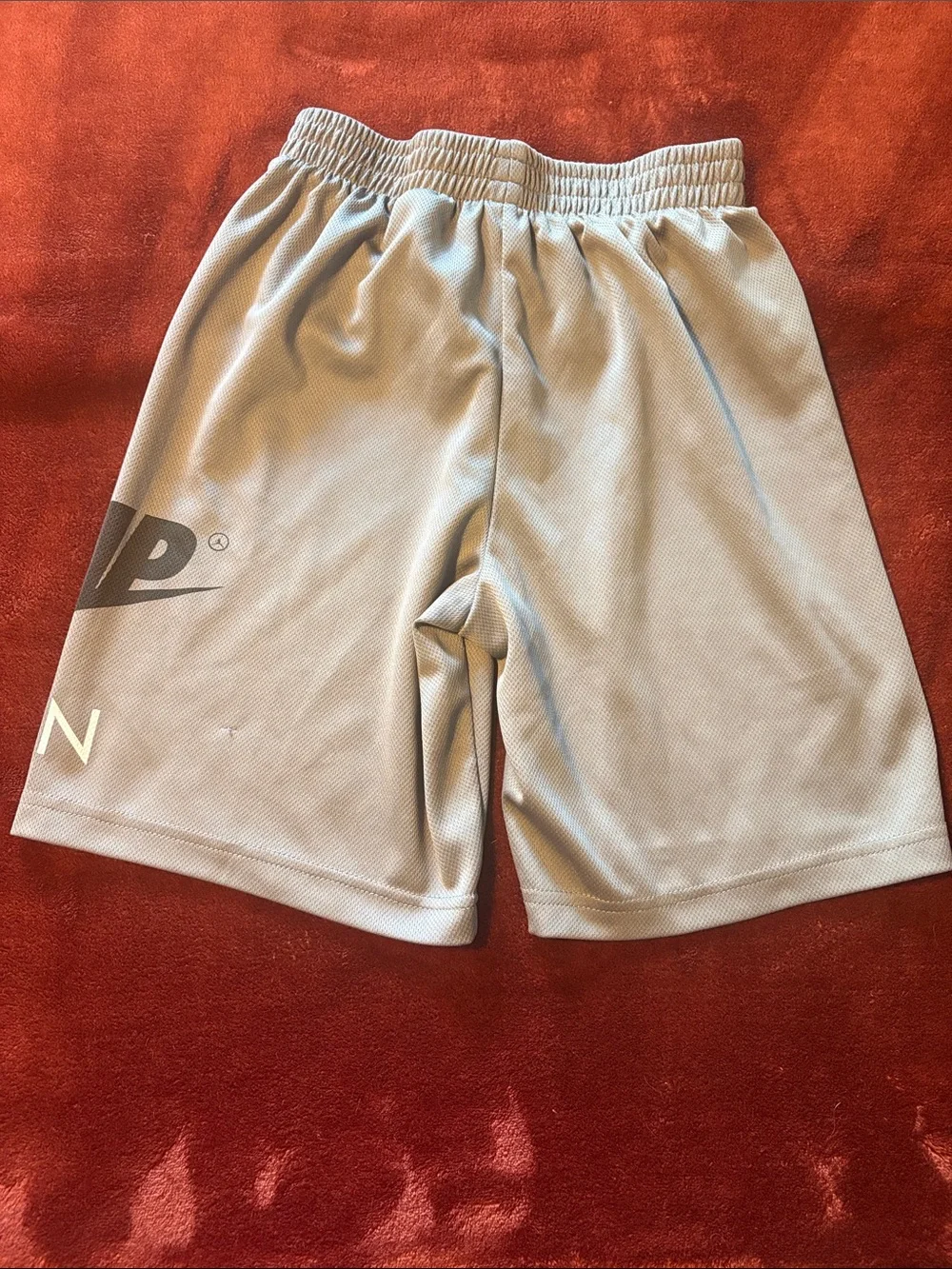 Nike Light Gray Jumpman Mesh Athletic Shorts